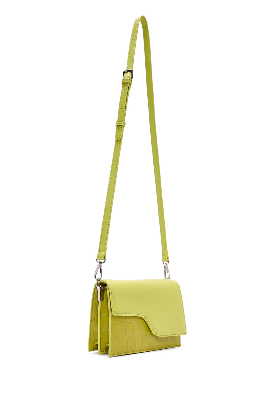 Women's Green Long Strap Chain Detailed Mini Handbag