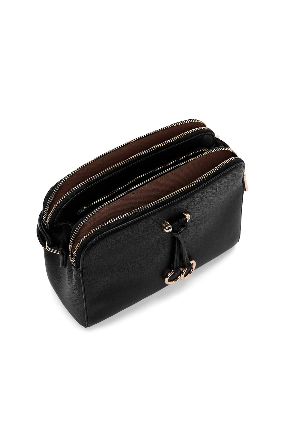 Women's Black Long Strap Crossbody Bag