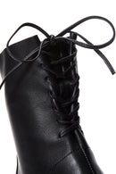 Women's Black Zippered Flat Casual Boots | Derimod