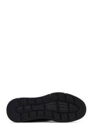 Male Black Leather Casual Comfort Sneaker | Derimod