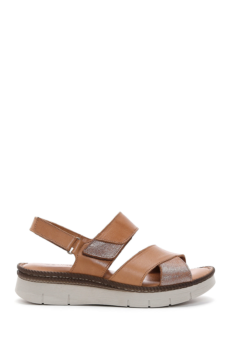 Kadın Taba Deri Comfort Sandalet 23SFD320518 | Derimod
