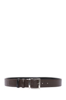 Men's Black Double Sided Leather Belt | Derimod