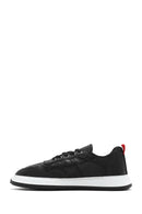 Men's Black Lace-up Leather Sneaker | Derimod