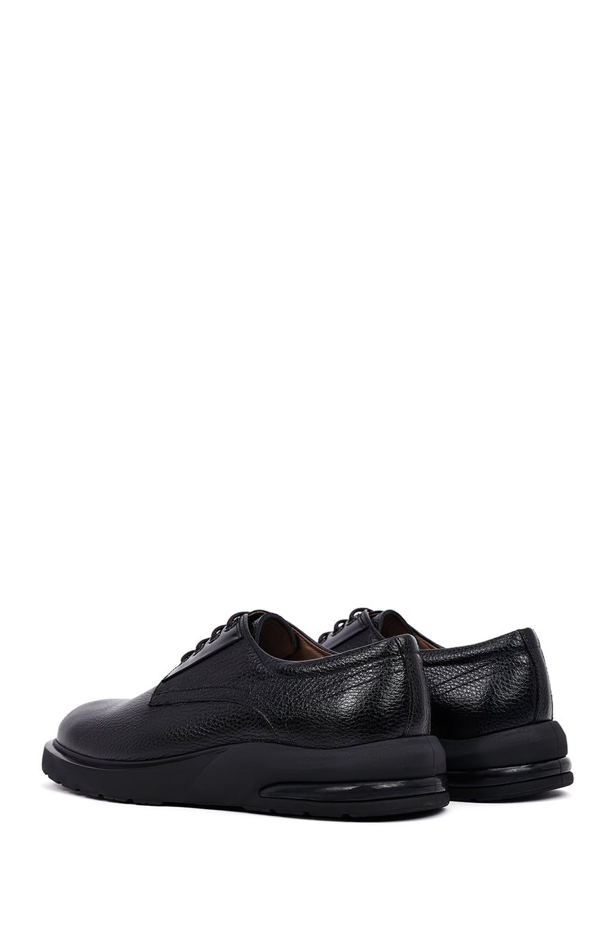 Men's Black Lace Up Leather Casual Shoes