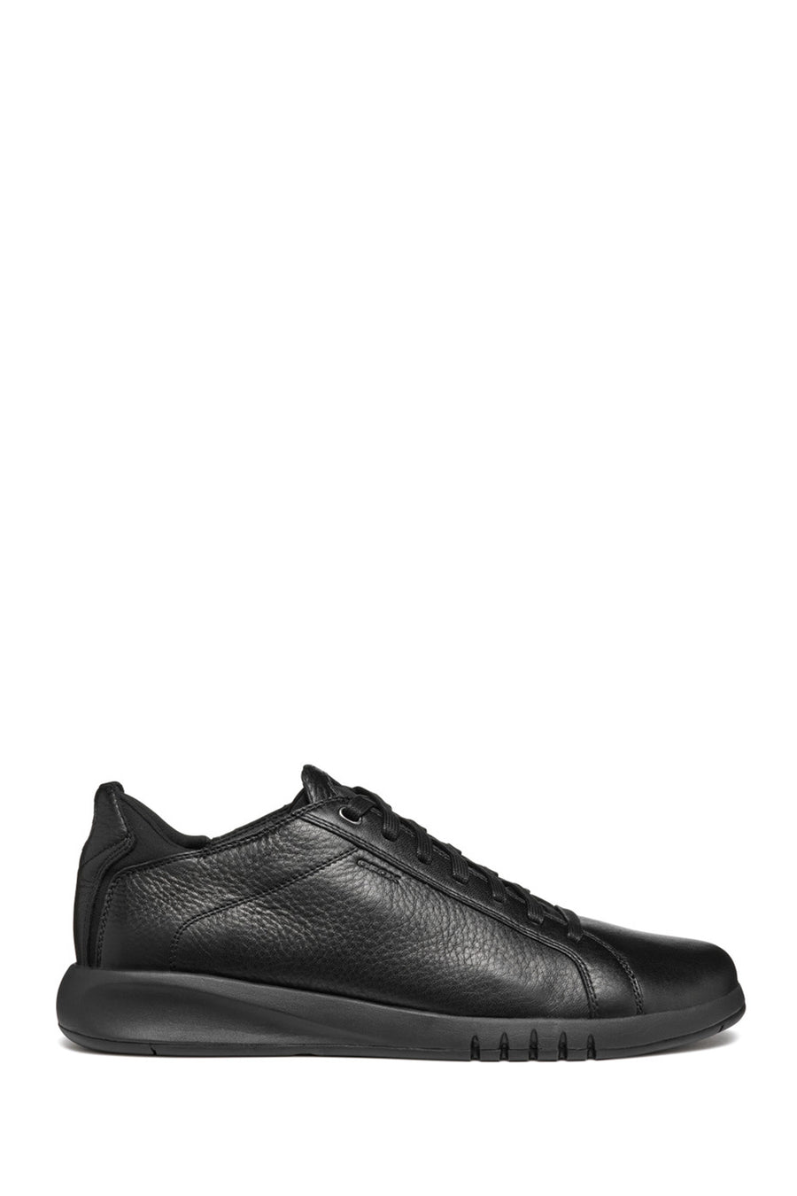 Geox Erkek Siyah U Aerantis A - Tumb Bağcıklı Deri Sneaker U357FA00046C9999 | Derimod