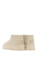 Women's Cream Furry Teddy Boots | Derimod