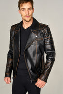 Escobar Men's Leather Jacket | Derimod
