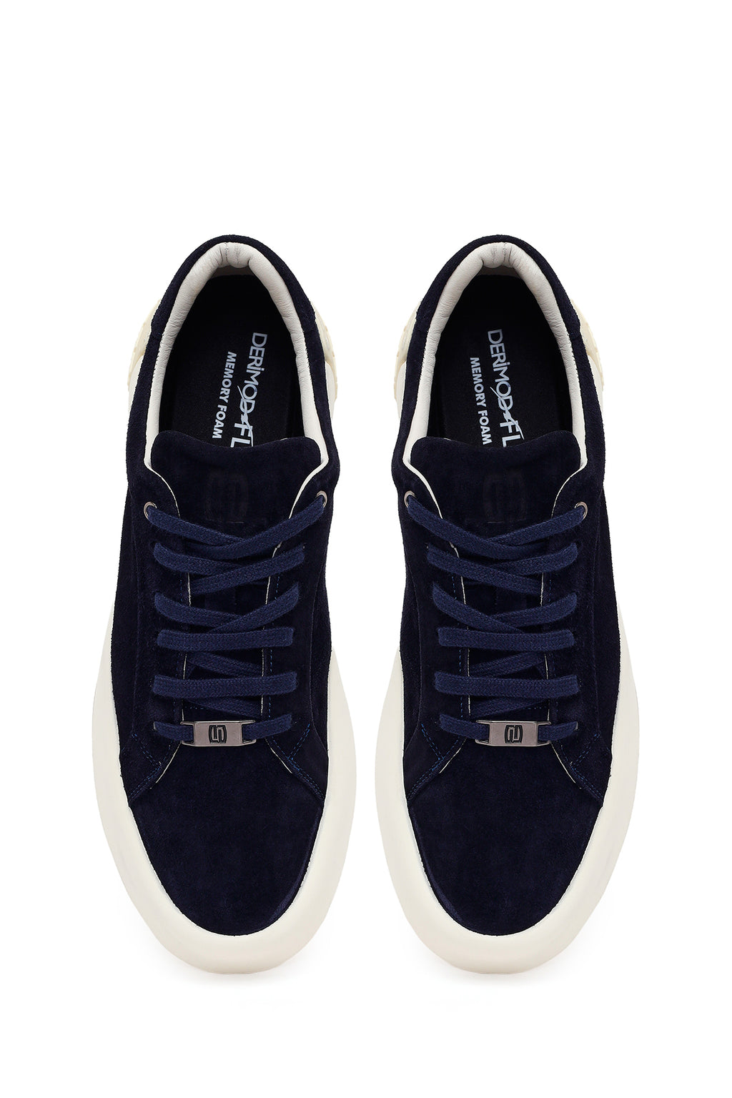 Derimod Fly Erkek Lacivert Bağcıklı Süet Deri Sneaker