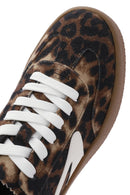 Women's Leopard Lace-Up Chunky Sole Sneakers | Derimod