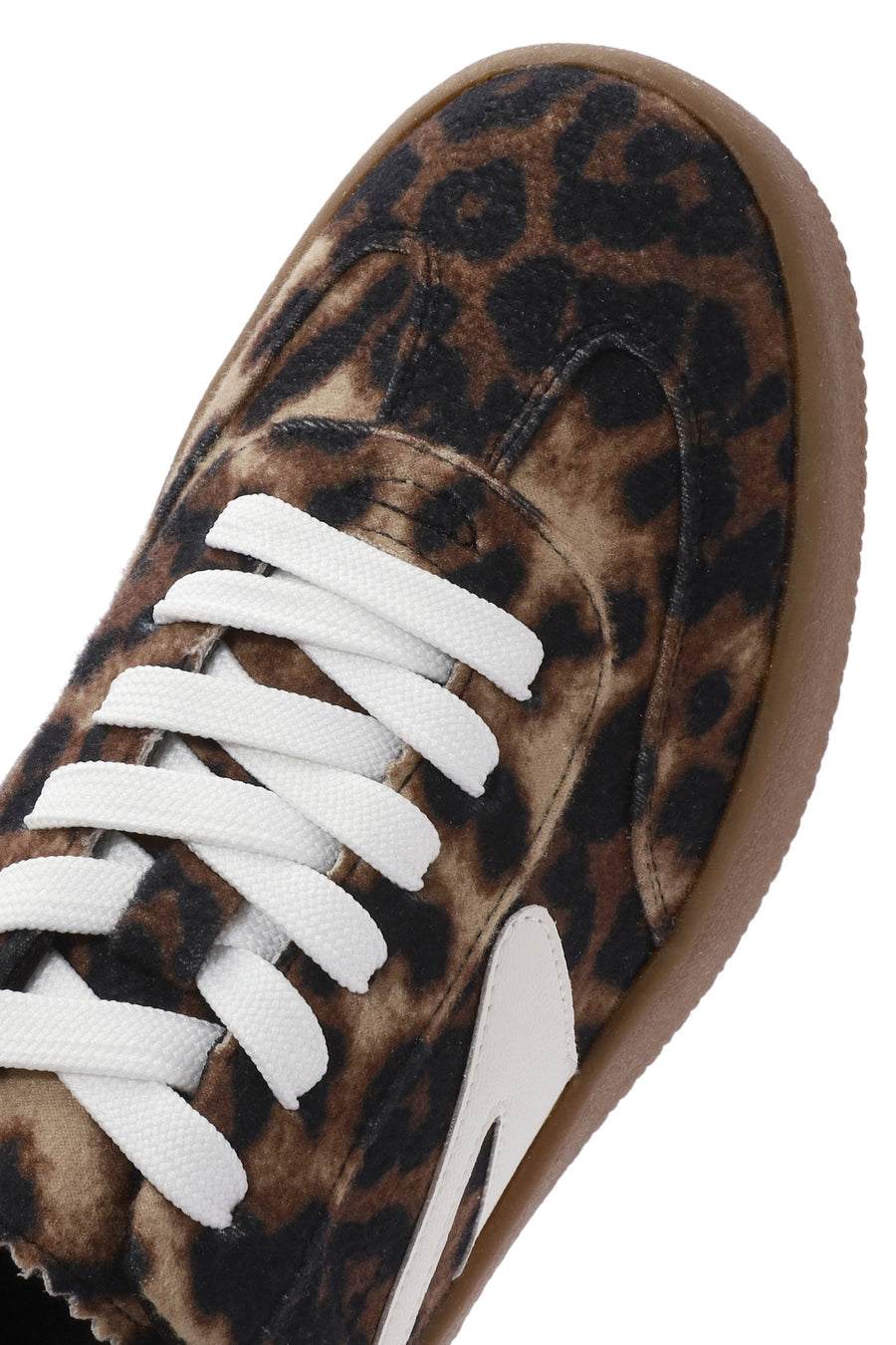 Women's Leopard Lace-Up Chunky Sole Sneakers