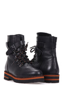 Women's Zipper Detailed Leather Boots | Derimod
