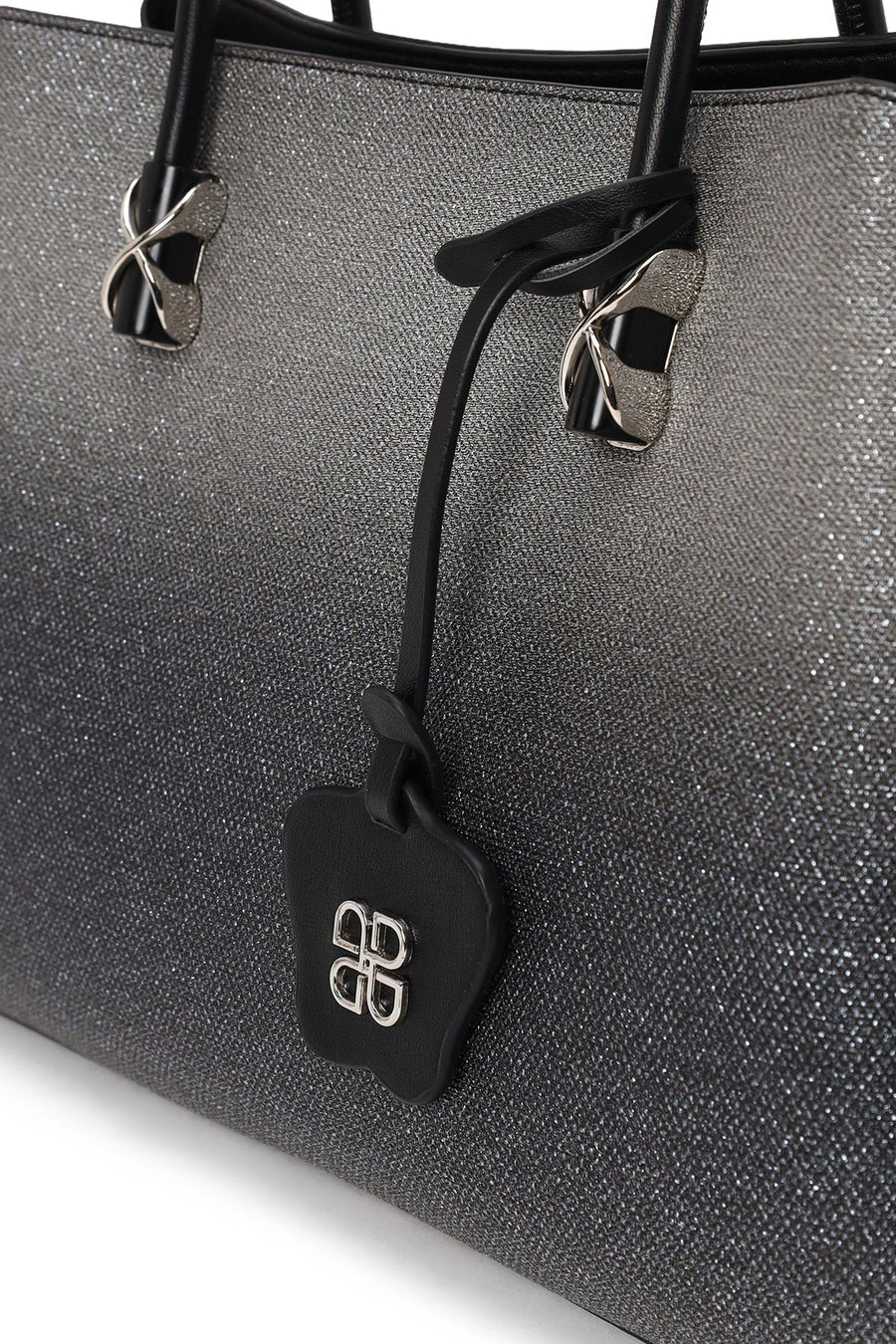 Woman Black Long Strap Printed Shoulder Bag