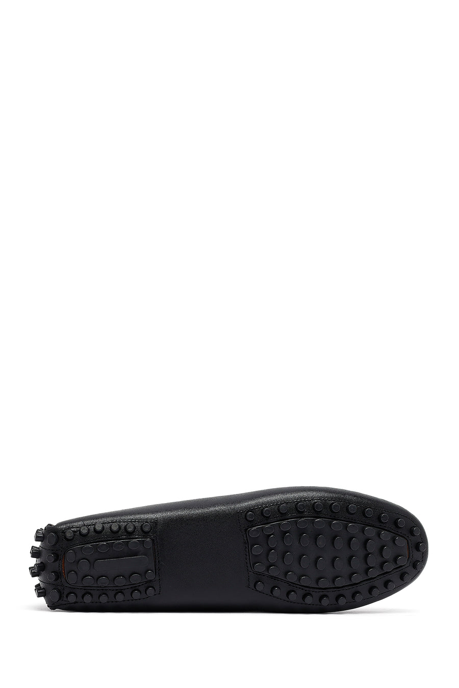 Woman Black Buckle Leather Loafer