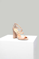 Women's Heeled Leather Sandals | Derimod