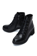 Women's Leather Heeled Casual Boots | Derimod