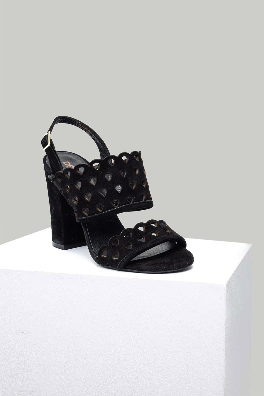 Suede Women's Heeled Leather Sandals 18SFD144510 | Derimod