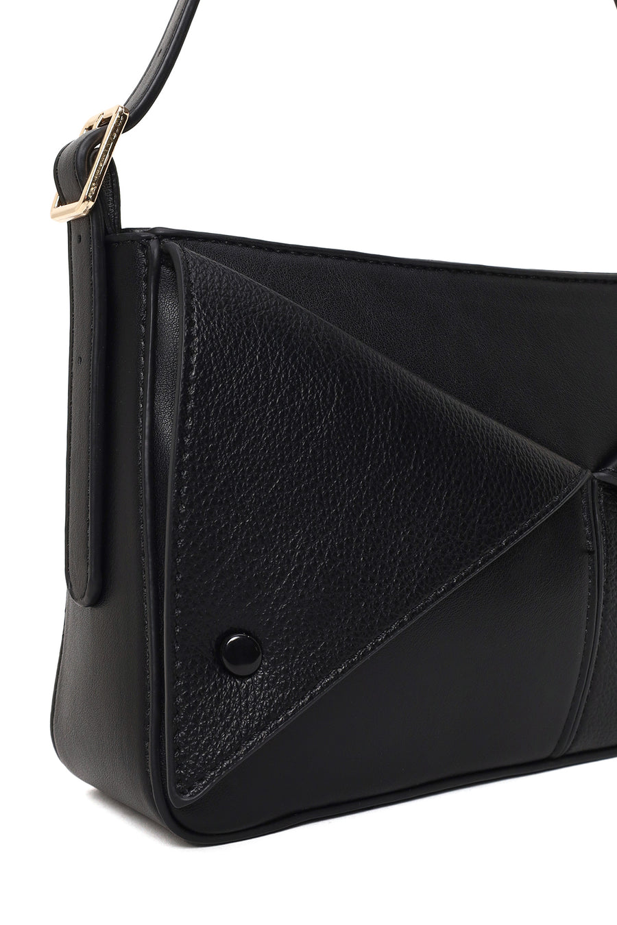 Woman Black Long Shoulder Strap Shoulder Bag
