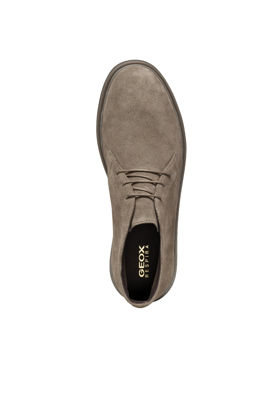 Geox Men's Cream Massimiano Laced Suede Leather Boots