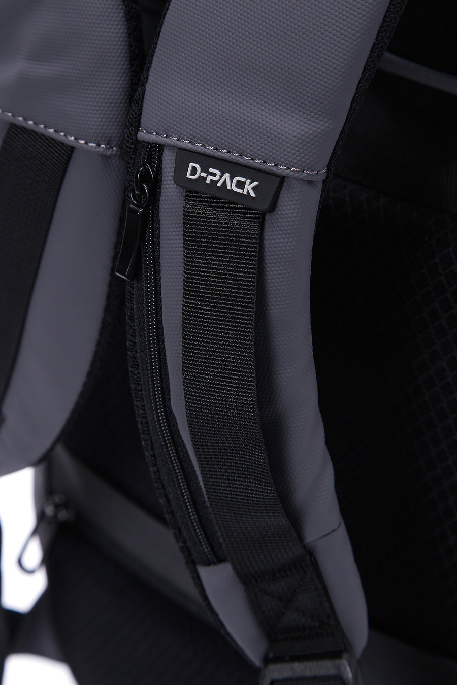 D-Pack Unisex Gray Technological Fabric Hardcase Backpack