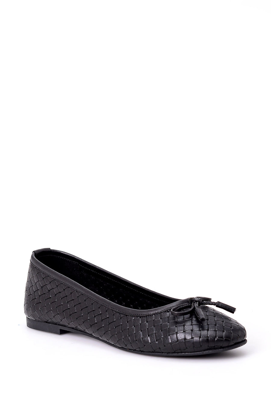 Women's Bow Leather Ballerinas