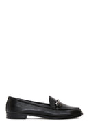 Women's Black Leather Classic Loafer | Derimod