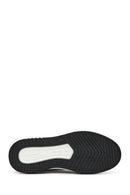 Erkek Siyah Bağcıklı Kalın Tabanlı Deri Sneaker | Derimod