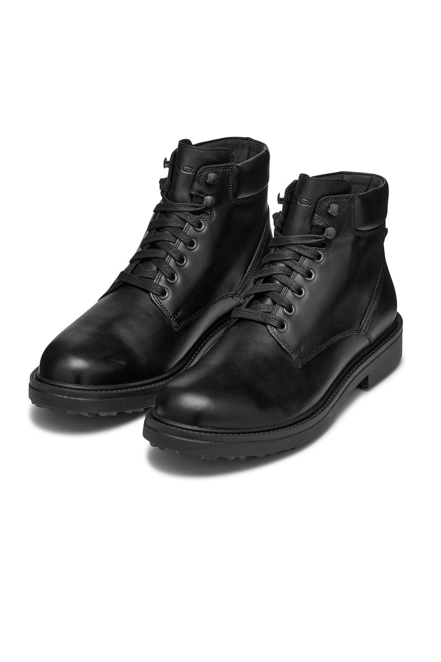 Geox Men's Black Lagorai + Grip Abx Laced Waterproof Leather Casual Boots