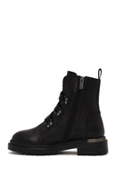 Harley Davidson Woman Black Camiel Zip Closure Leather Boots | Derimod