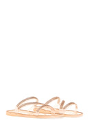 Women's Pink Jelly Stone Slippers | Derimod