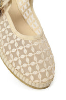 Women's Cream Buckle Espadrilles | Derimod