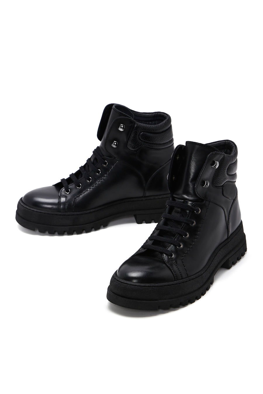 Men's Black Leather Boots