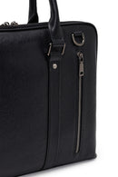 Men's Black Leather Briefcase | Derimod