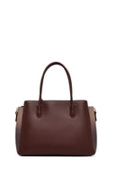 Woman Brown Long-Strap Printed Shoulder Bag | Derimod