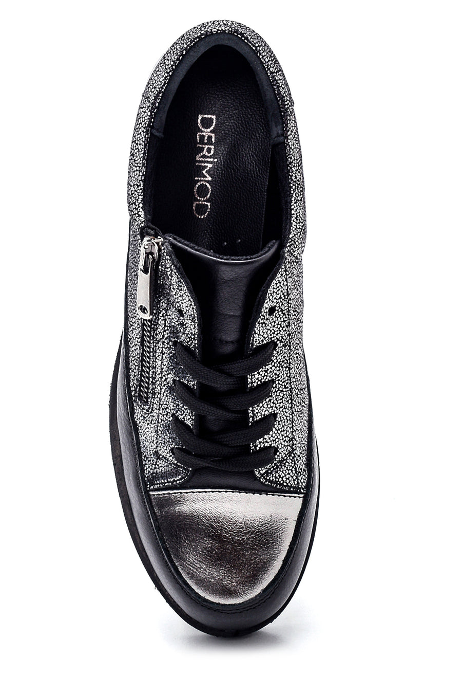 Women's Leather Zipper Shoes
