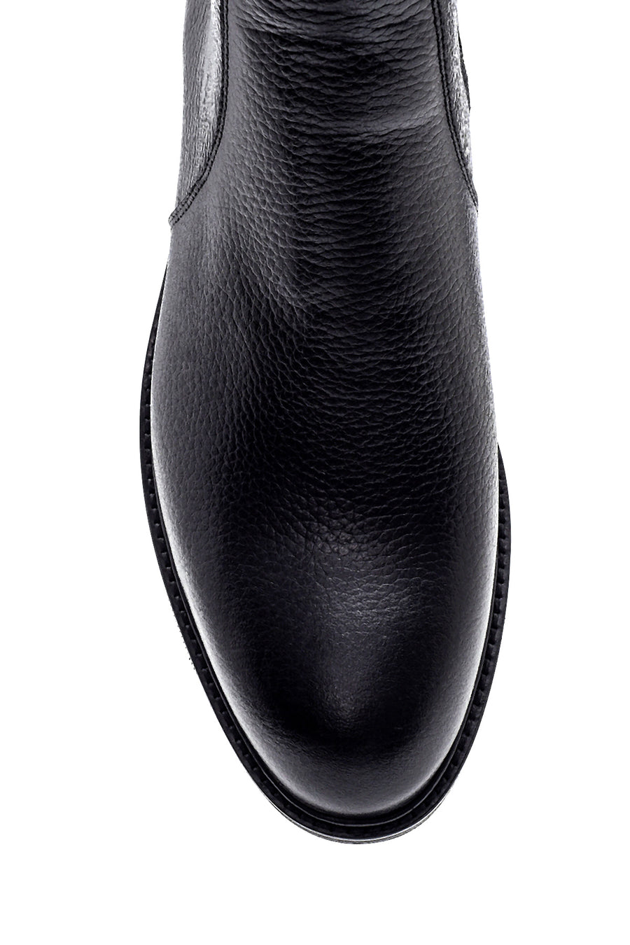 Men's Leather Zippered Boots