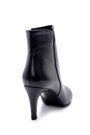 Women's Leather Thin Heeled Boots | Derimod