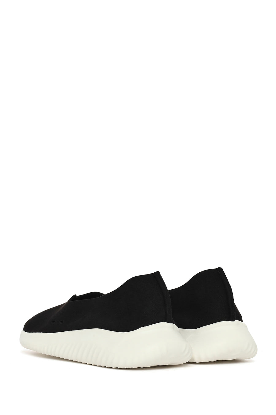 Women's Black Chunky Suede Shoes