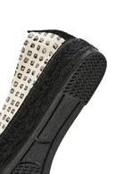Kastamonu Stone Print Woman Black Patterned Espadrilles | Derimod