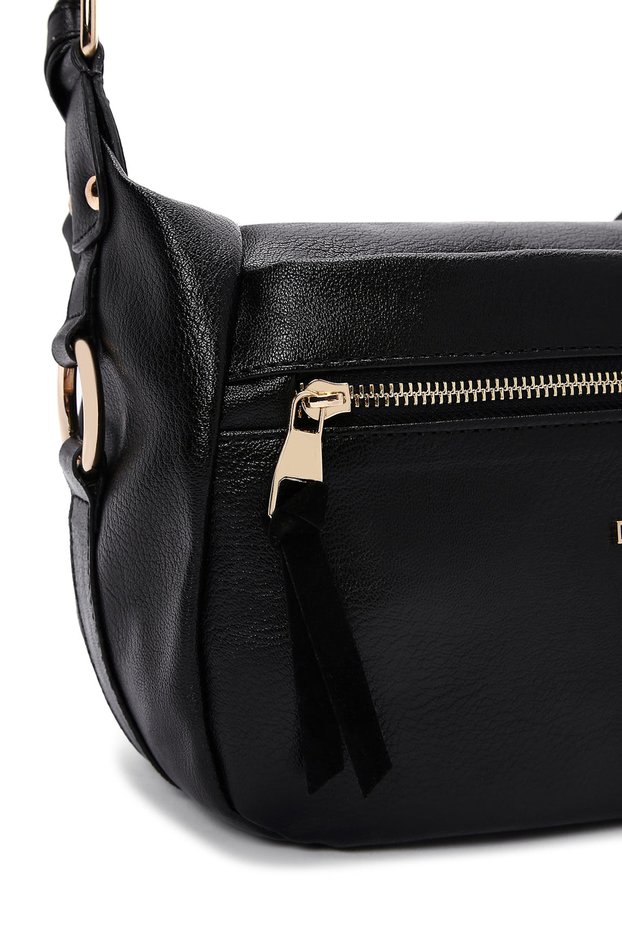 Women's Black Long Strap Crossbody Bag