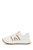 Camper Men's White Pelotas Athens Lace-Up Fabric Sneakers | Derimod