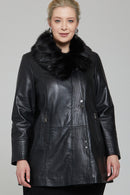 Longchamp Women's Leather Jacket | Derimod