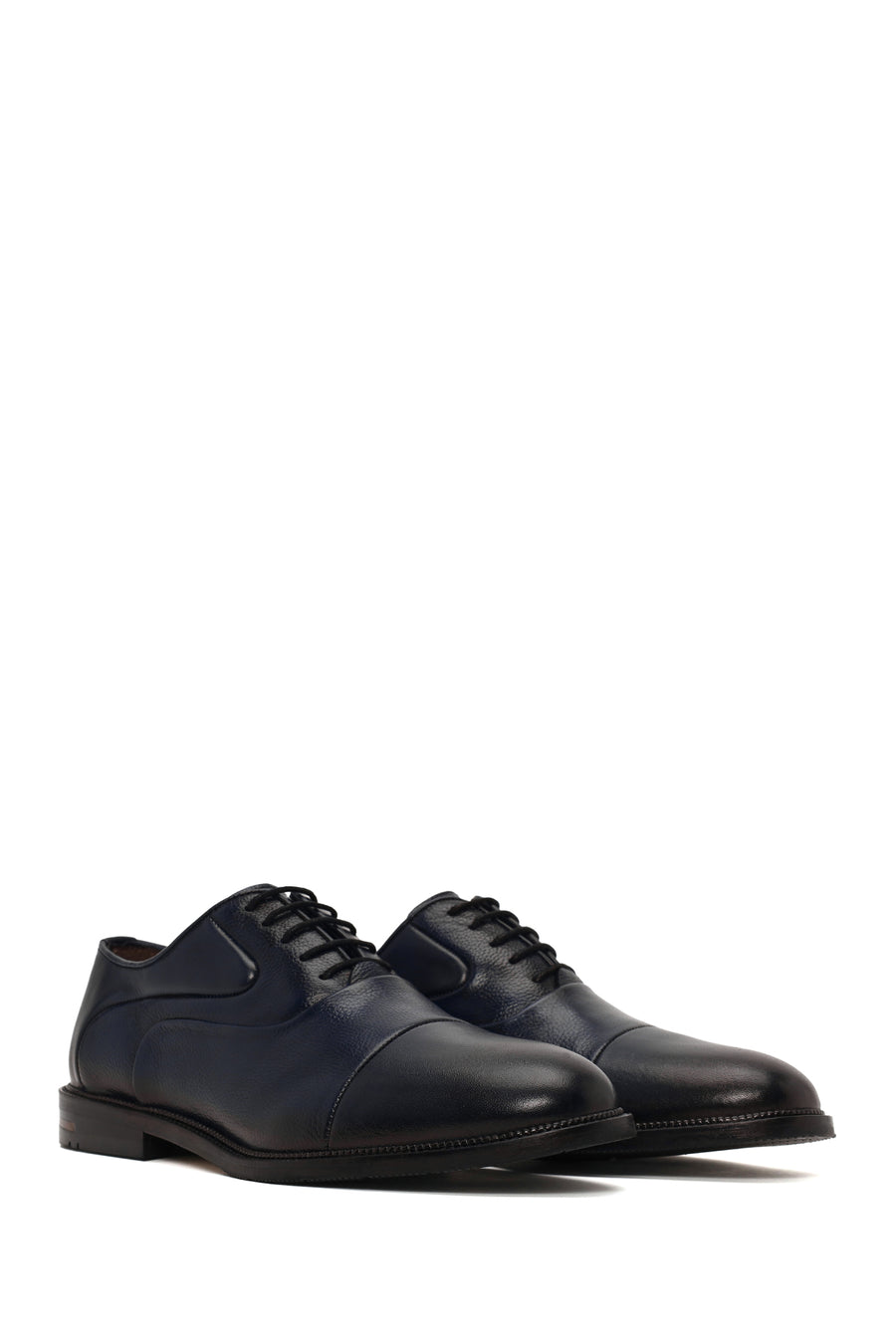 Male Navy Lace-up Leather Casual Shoes