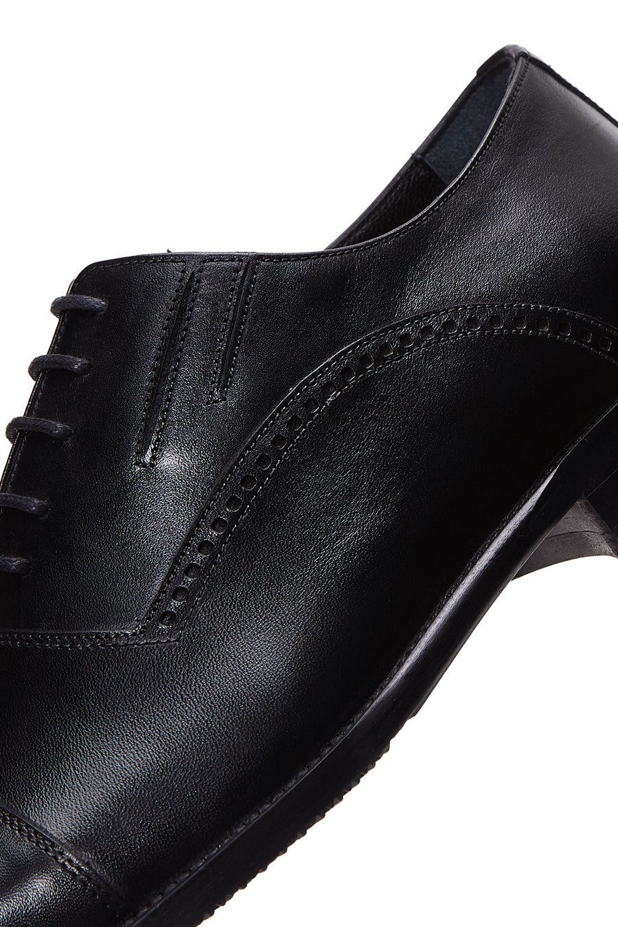 Men's Black Leather Oxford Classic Shoes