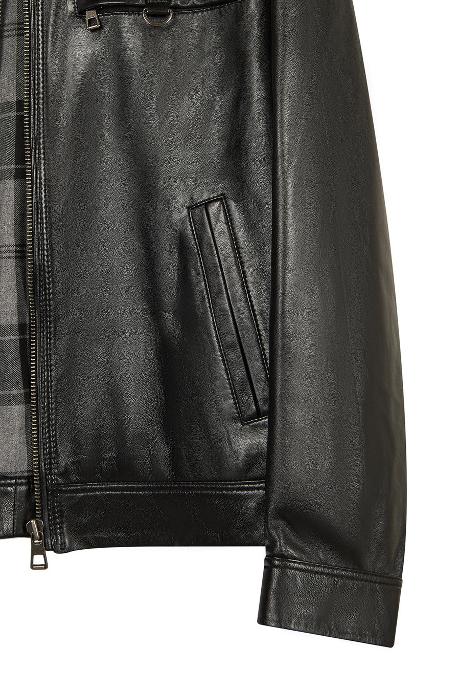 Nomad Erkek Siyah Oversize Deri Ceket
