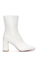 Women's Beige Leather Heeled Classic Boots | Derimod