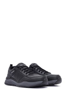 Skechers Men's Black Bengao Lace-Up Leather Sneakers | Derimod