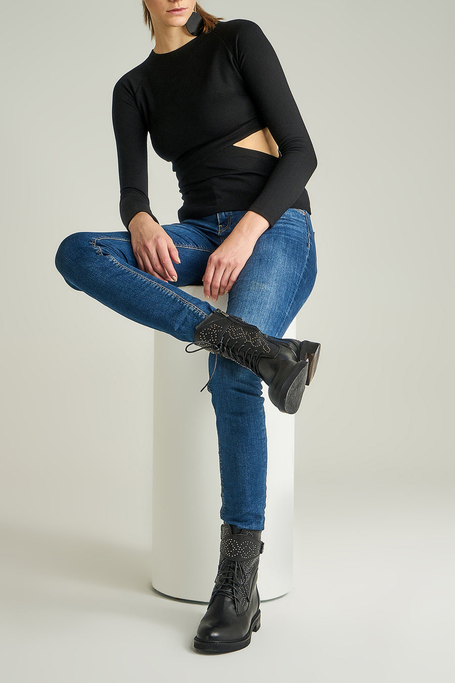 Studded Women's Leather Boots