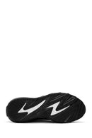 Men's Black Lace-up Thick-Sole Leather Casual Sneaker | Derimod