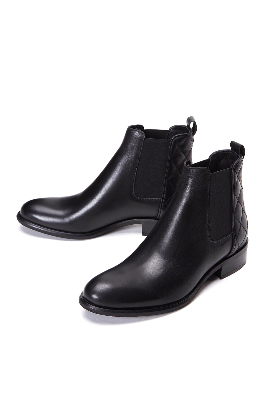 Women's Black Leather Boots