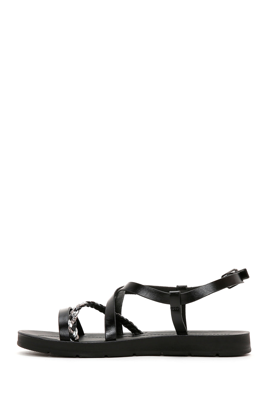 Women's Black Ankle Strap Sandals